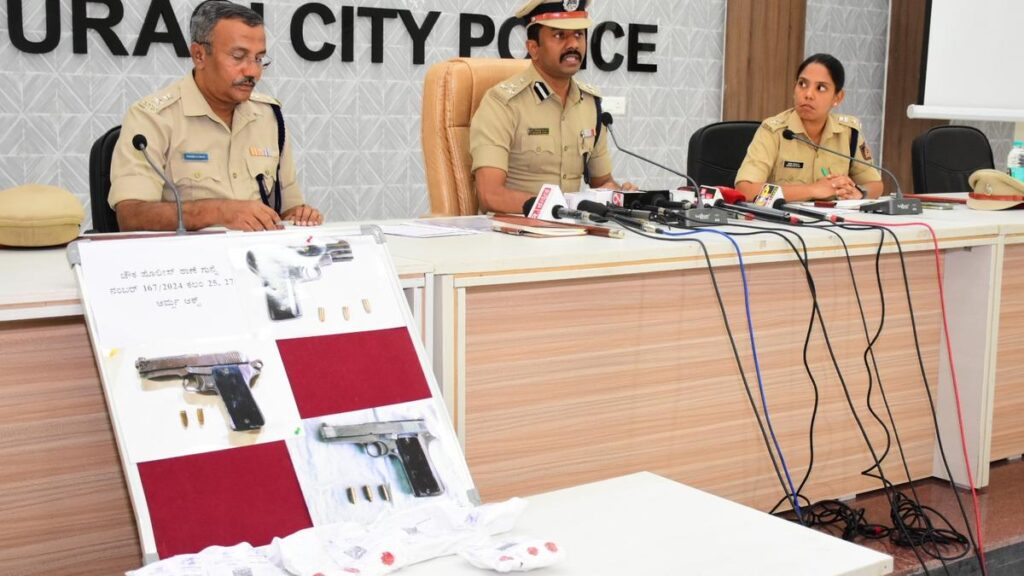 Police arrest five, seize three pistols, 11 bullets, three vehicles to foil murder in Kalaburagi