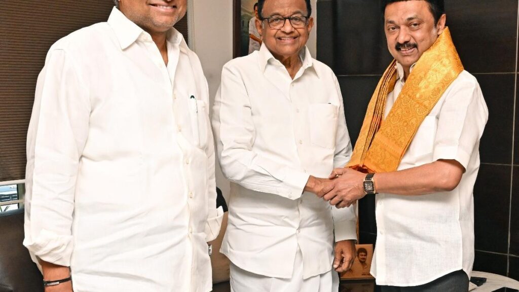 Chidambaram invites Stalin to inaugurate Tamil library at Alagappa University