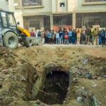 Sambhal: Manual labour resumes excavation work of Chandausi stepwell after JCB fails