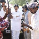 Pawan Kalyan inspects road works, drinking water schemes in Penamaluru, Gudivada constituencies