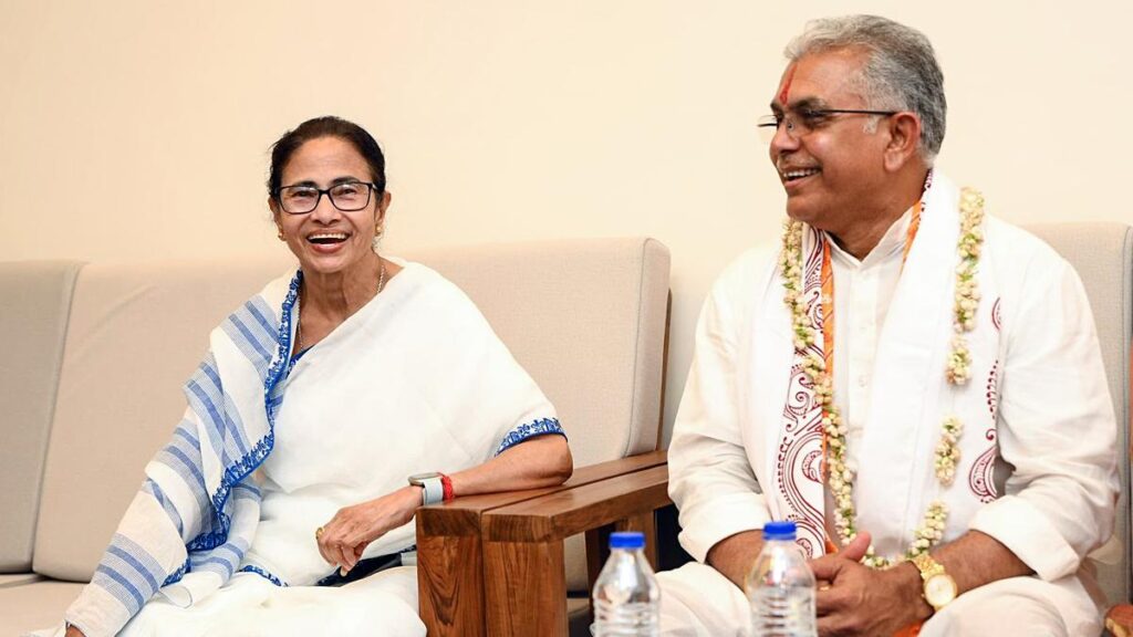 BJP leader Dilip Ghosh meets West Bengal CM Mamata at Digha Jagannath temple, draws party ire