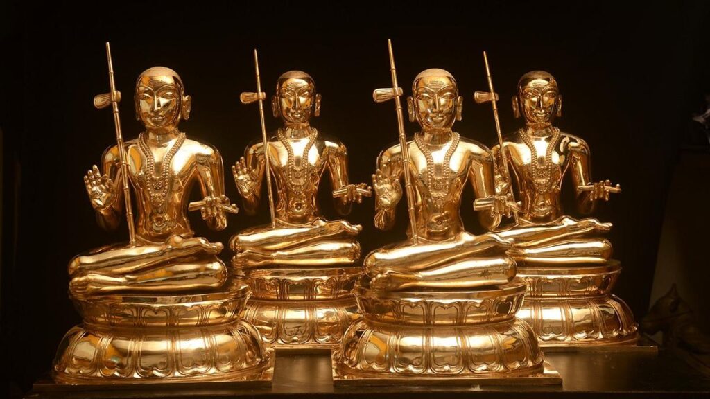 Four panchaloha idols of Adi Shankarcharya made near Swamimalai to be installed at Kedarnath, Badrinath