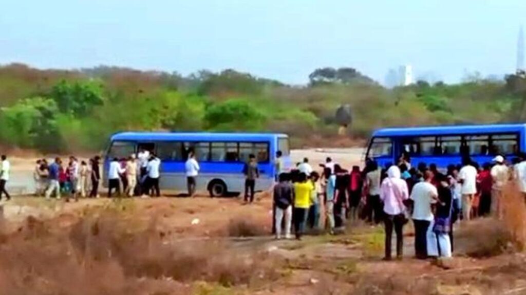 Two arrested for rioting and attacking officers at Kancha Gachibowli